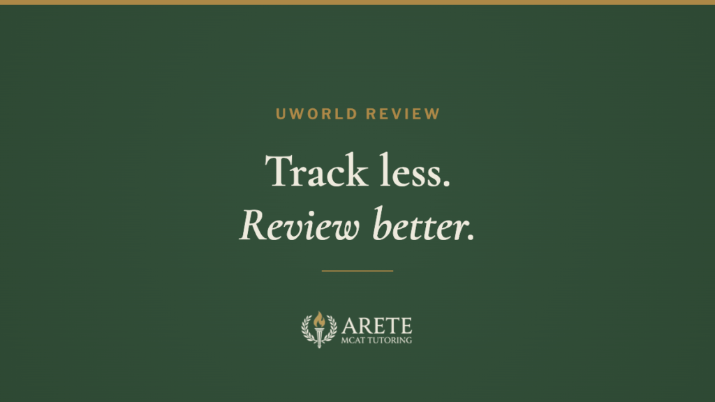 UWorld review: track less, review better
